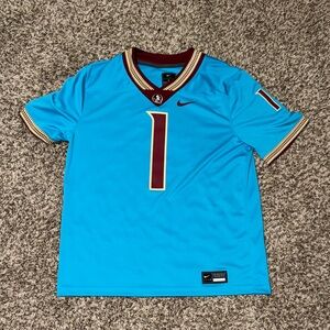 Nike Men's Turquoise FSU  Jersey